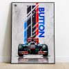 Formula 1 Poster Jenson Button Mclaren Mercedes