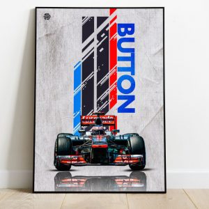 Formula 1 Poster Jenson Button Mclaren Mercedes