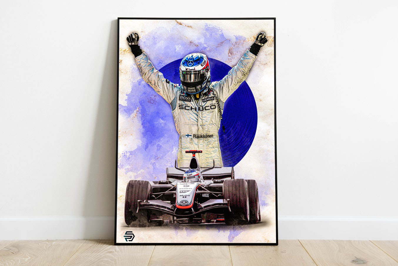 Poster F1 Kimi Raikkonen Mclaren Mercedes
