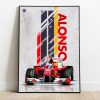 Poster Ferrari Fernando Alonso 2010 Formula 1