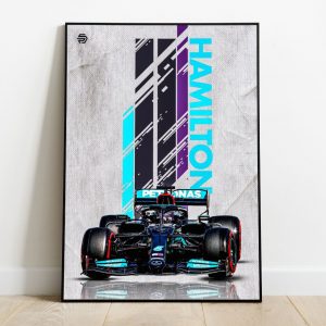 Poster Formula 1 Lewis Hamilton Mercedes