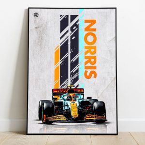 Poster F1 Lando Norris Mclaren Formula 1 2021