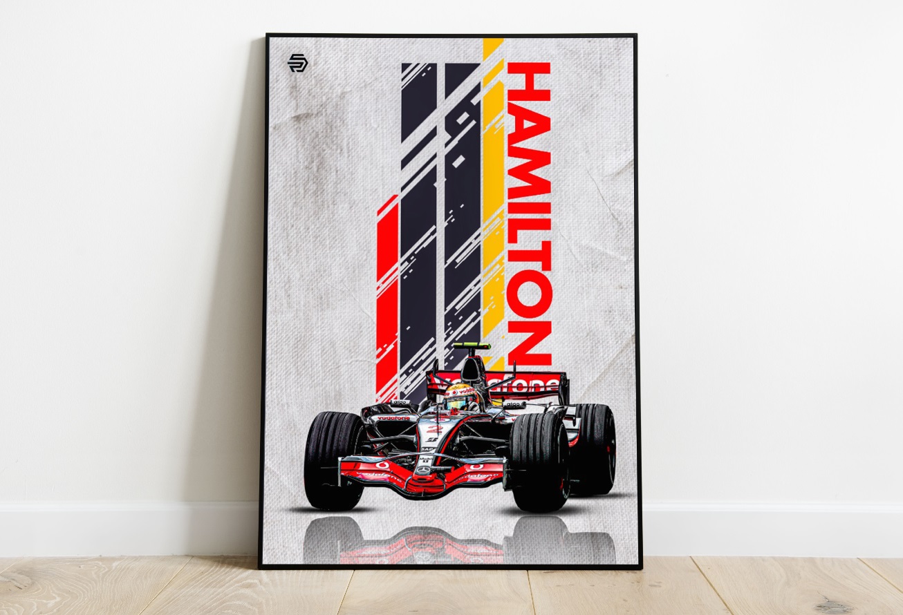 Lamina F1 Lewis Hamilton Mclaren 2007
