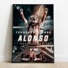 Fernando Alonso F1 Poster Ferrari Formula 1