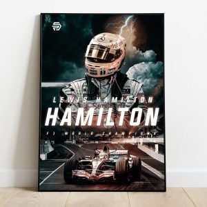 Lewis Hamilton F1 Poster Mclaren Formula 1