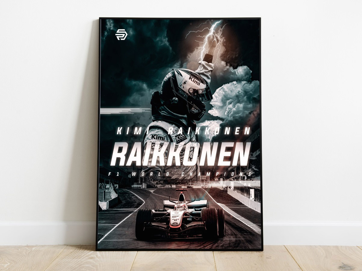 Kimi Raikkonen Posters Formula 1 Mclaren Mercedes