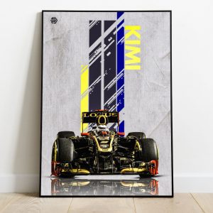 Kimi Raikkonen Poster F1 Lotus Renault | Formula 1