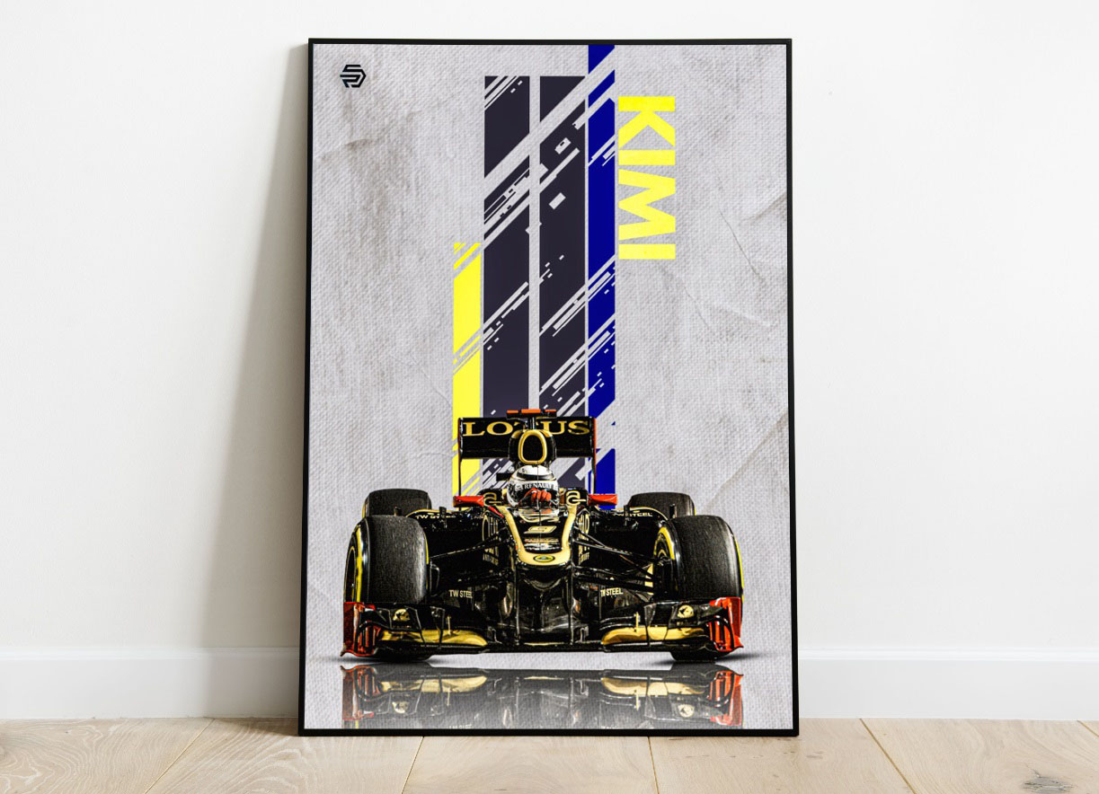 Kimi Raikkonen Poster F1 Lotus Renault | Formula 1