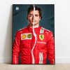 Poster Leclerec vs Sainz Ferrari Team 2021