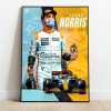 Norris Poster Diseño Monaco 2021 Livery Mclaren