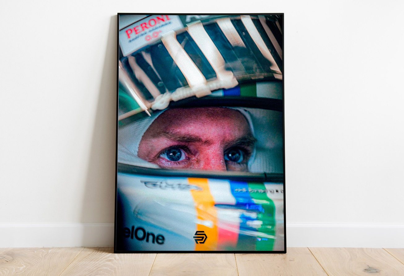 Poster Sebastian Vettel Aston Martin F1
