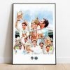 Poster Roger Federer Wimbledon Tenis
