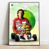 Poster Ayrton Senna Mclaren F1