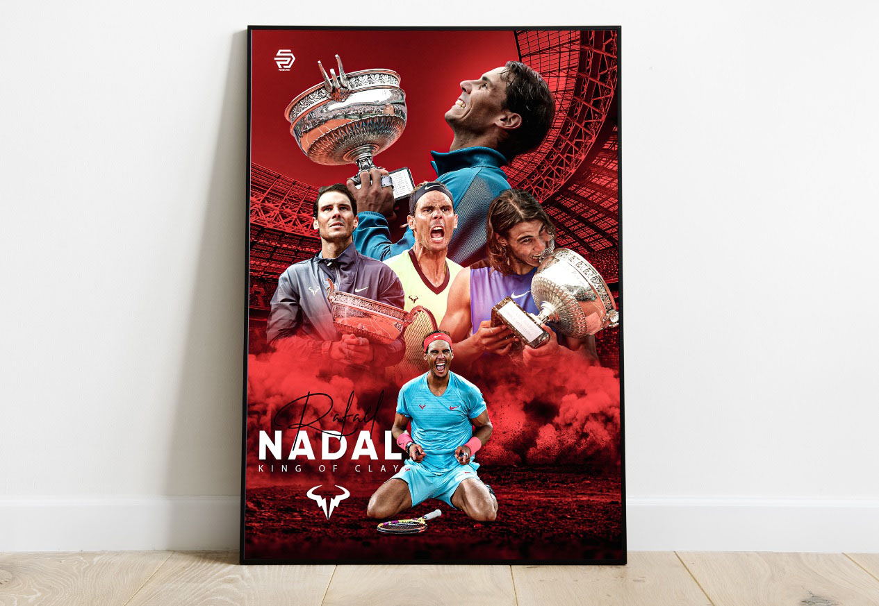 Poster Rafa Nadal tenis Roland Garros Tierra Batida
