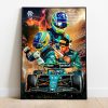 Poster Fernando Alonso Aston Martin 2023 Formula 1 Temporada F1